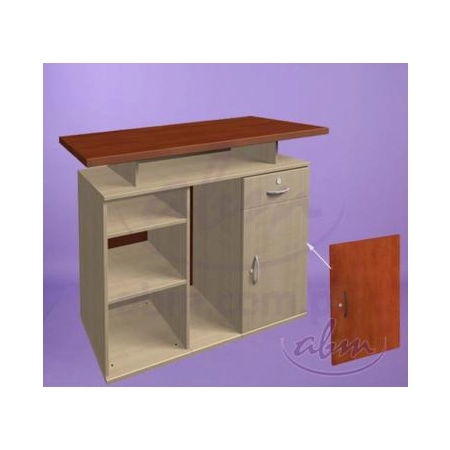 Drzwi z zamkiem do lady LK7 i LK8 limba, limba czekoladowa